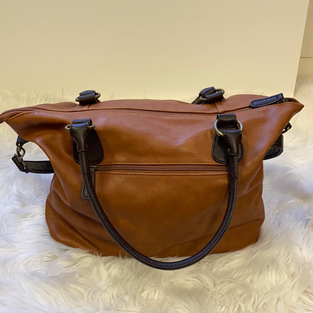 Brown Leather Tote Bag